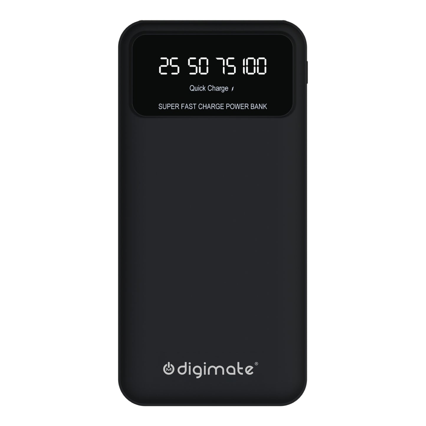 Digimate 10000mAh Power Bank | LED Display Dual Input Type-C Output | 22.5W Fast Charging (Black, DG-PB-1004)