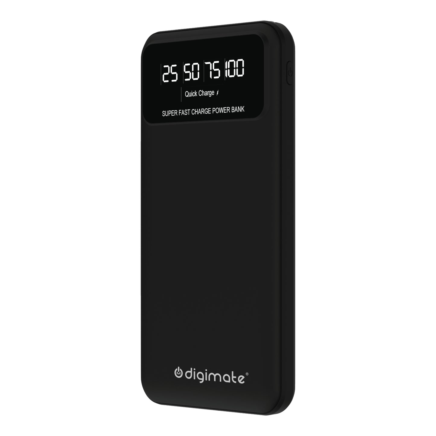 Digimate 10000mAh Power Bank | LED Display Dual Input Type-C Output | 22.5W Fast Charging (Black, DG-PB-1004)