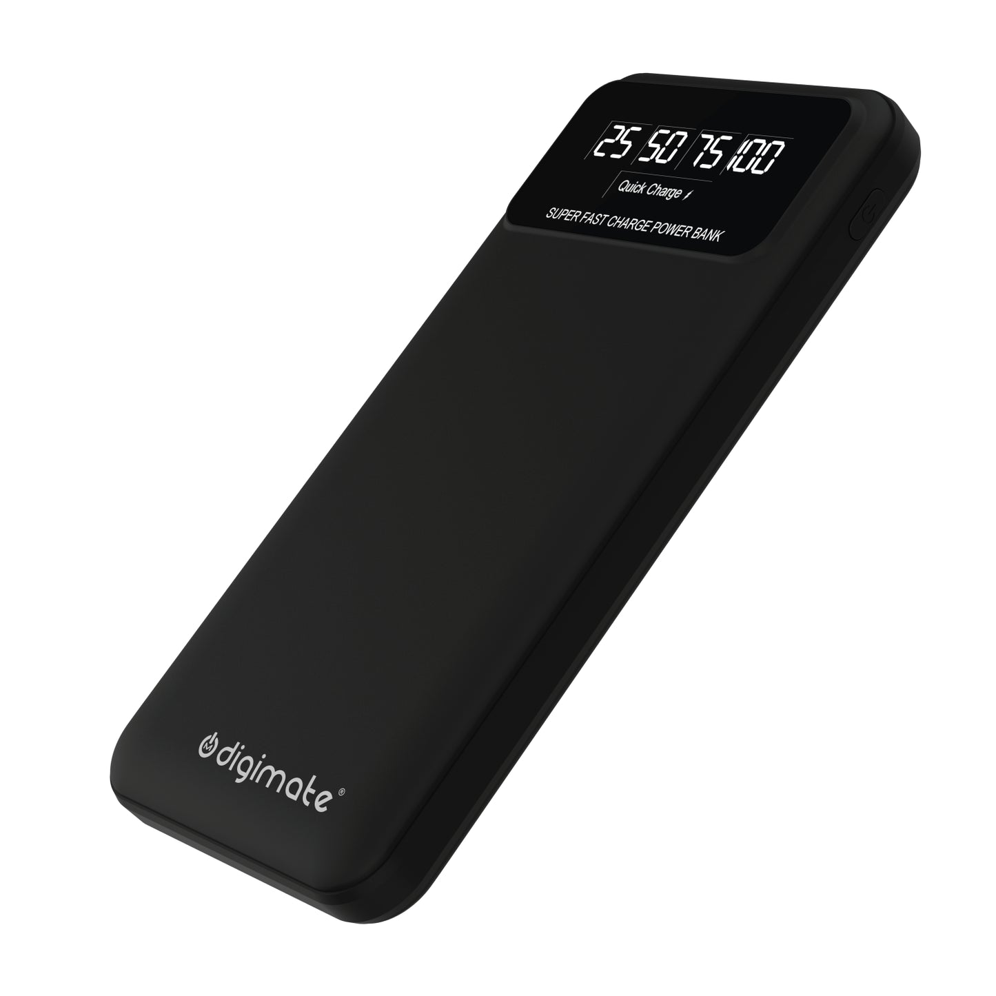 Digimate 10000mAh Power Bank | LED Display Dual Input Type-C Output | 22.5W Fast Charging (Black, DG-PB-1004)