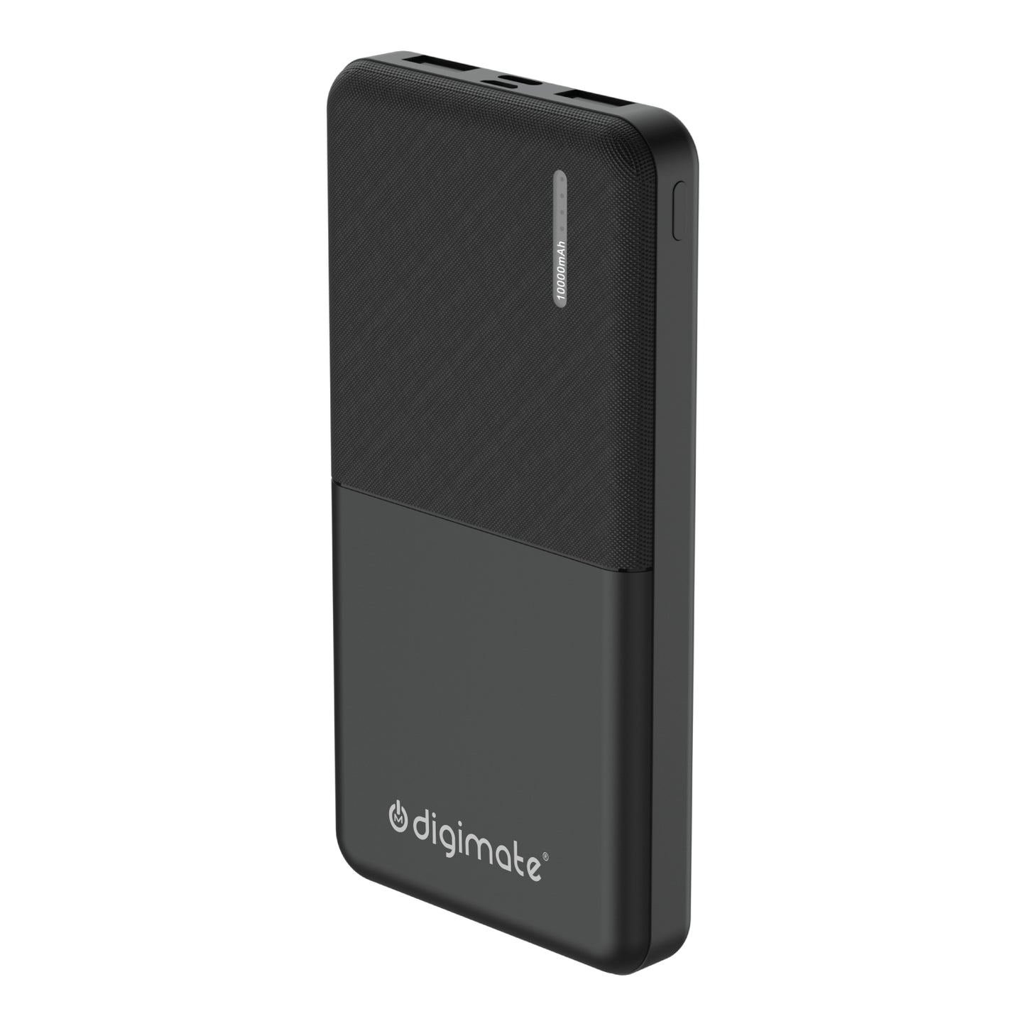 Digimate Dual USB, 10000mAh, 10W Fast Charging, Power Bank | LED Display | (Black, DG-PB-1006)