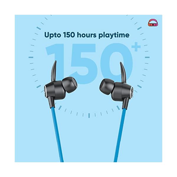 EKKO Unplug N06: Supreme ENC, 40ms Latency, Max BASS, Gaming Boost, Type-C, Siri & Google Assistant (Blue)