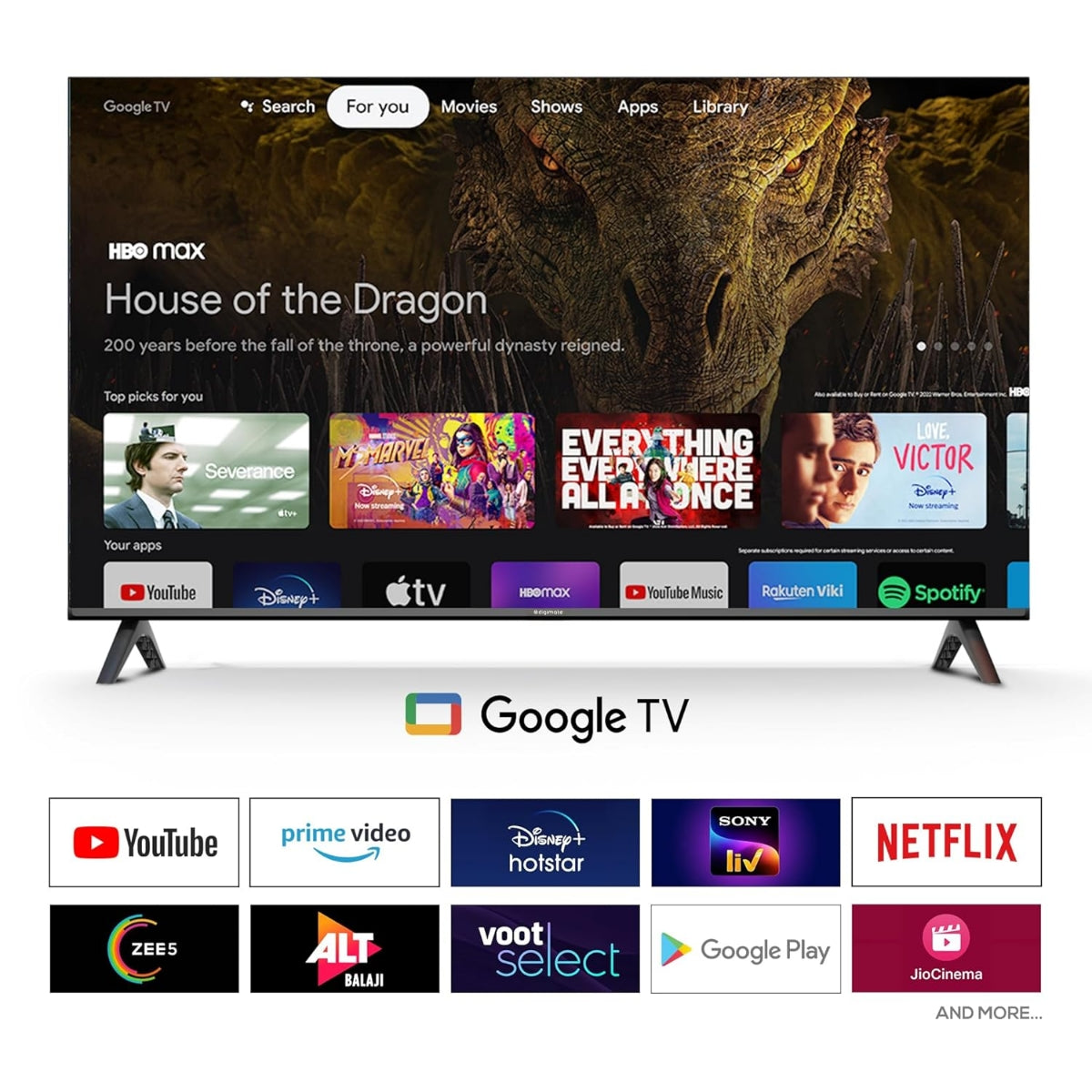 Digimate 32 inches HD Ready Smart Google TV 2025 Edition with Dolby Audio (DG-LED-3203, Black) 2 Year Warranty