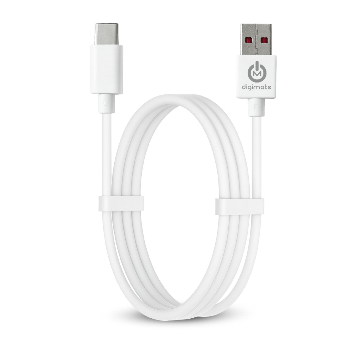 Digimate Raftarr USB to Type-C Fast Charging Cable, Up to 65W Support, TPE Tangle-Free Design (DG-DC-RAFTAAR-01-Type-C)