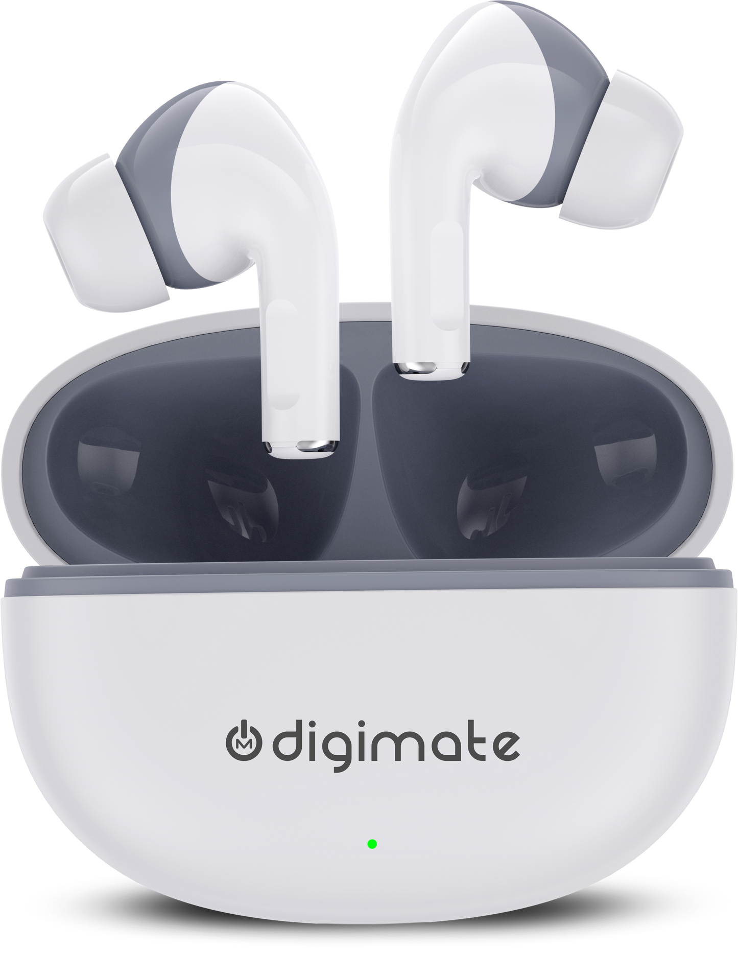 Digimate Sargam 120H Playtime 5.0 Bluetooth Wireless Earbuds with Fast Charging, HD Dual Mic (DG-EB-Sargam-03-White)