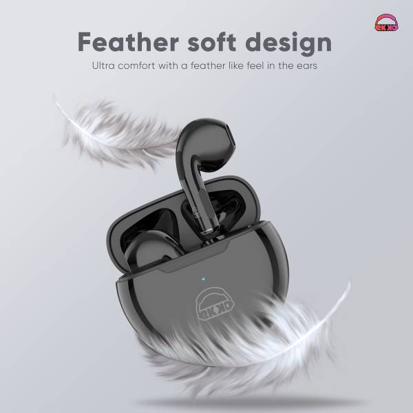 EKKO EARBEATS T03 TWS: Rich Sound, Twin Connect, Type C Charging, Siri & Google Assistant (Black)