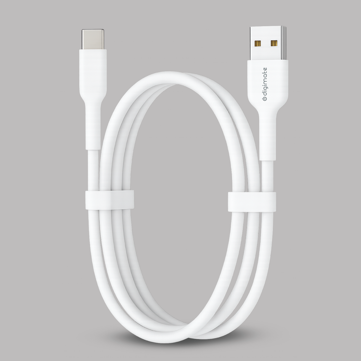 Digimate 12W Fast Charging Single Port Adaptor with 1 Meter Type C USB Cable (DG-SPC-V-C-1002, White)