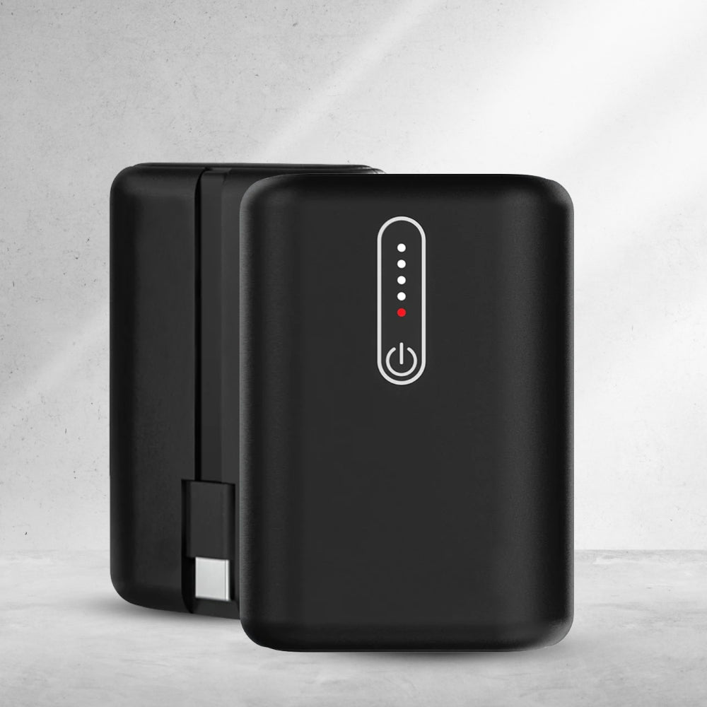 Digimate Pocket Size Power Bank 10000mAh|Type-C Input (2-Way Port) 22.5W Fast Charging, Fast Charging Power Bank (Black) - (DGMGO5-009)