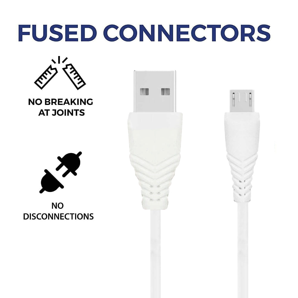 DIGIMATE Micro USB Cable With 5 AMP Output For Charging & Data Transfer (DG-TCC-1001, White)