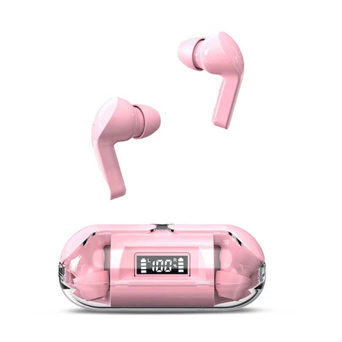 Digimate Transbud  Earbuds With Charging Case 6 Hours Play Time Bluetooth Version 5.3 With MIC (DG-EP02, White)