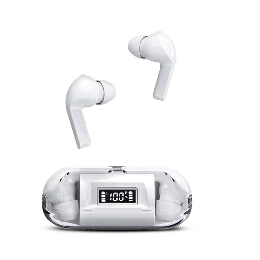 Digimate Transbud  Earbuds With Charging Case 6 Hours Play Time Bluetooth Version 5.3 With MIC (DG-EP02, White)