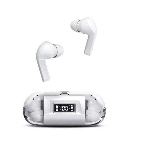 Digimate Transbud  Earbuds With Charging Case 6 Hours Play Time Bluetooth Version 5.3 With MIC (DG-EP02, White)