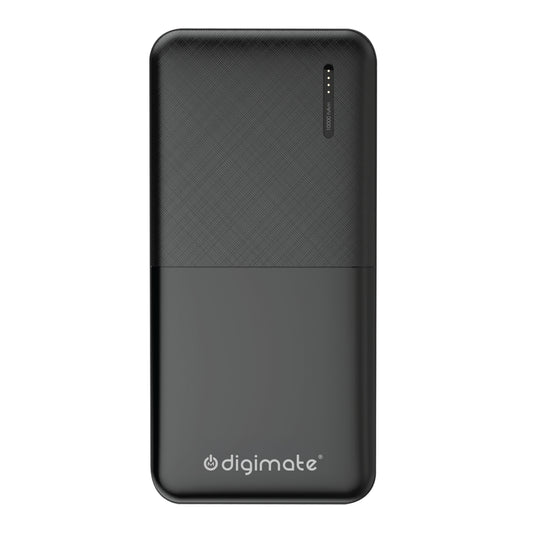 Digimate Dual USB, 10000mAh, 10W Fast Charging, Power Bank | LED Display | (Black, DG-PB-1006)