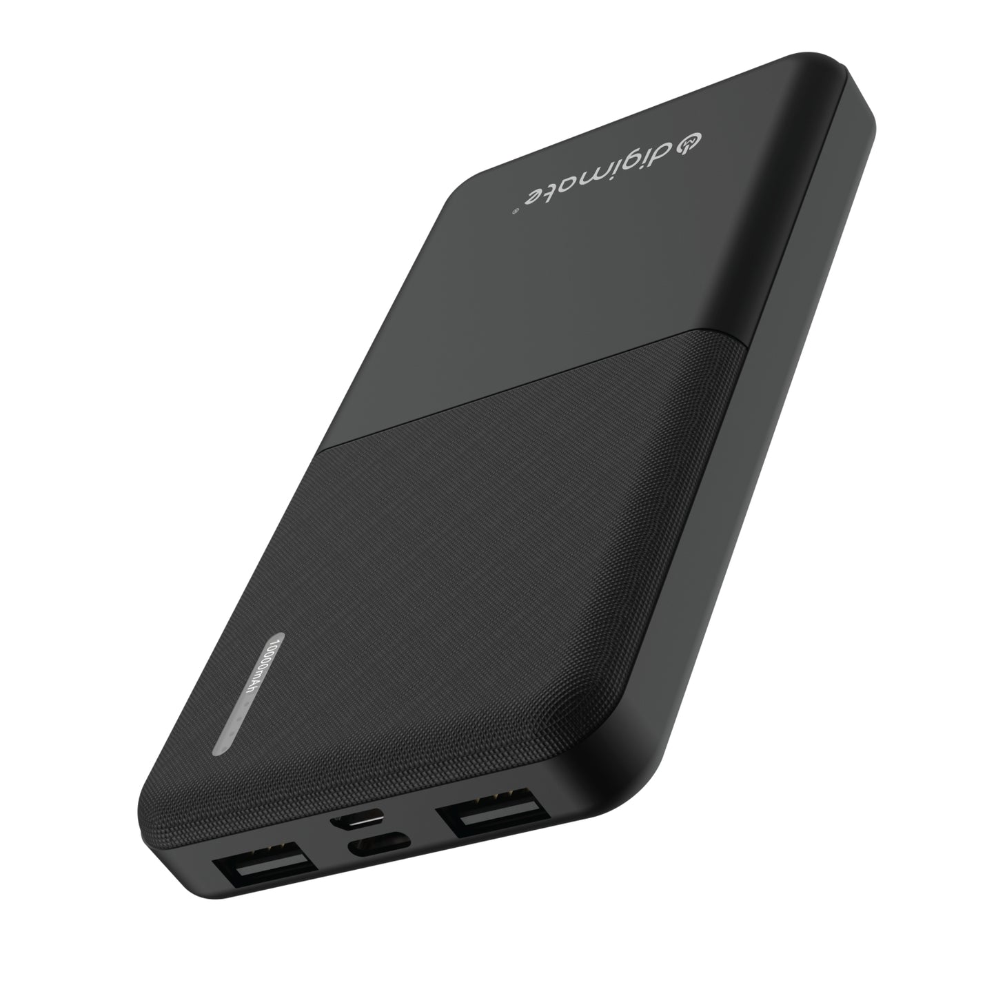 Digimate Dual USB, 10000mAh, 10W Fast Charging, Power Bank | LED Display | (Black, DG-PB-1006)