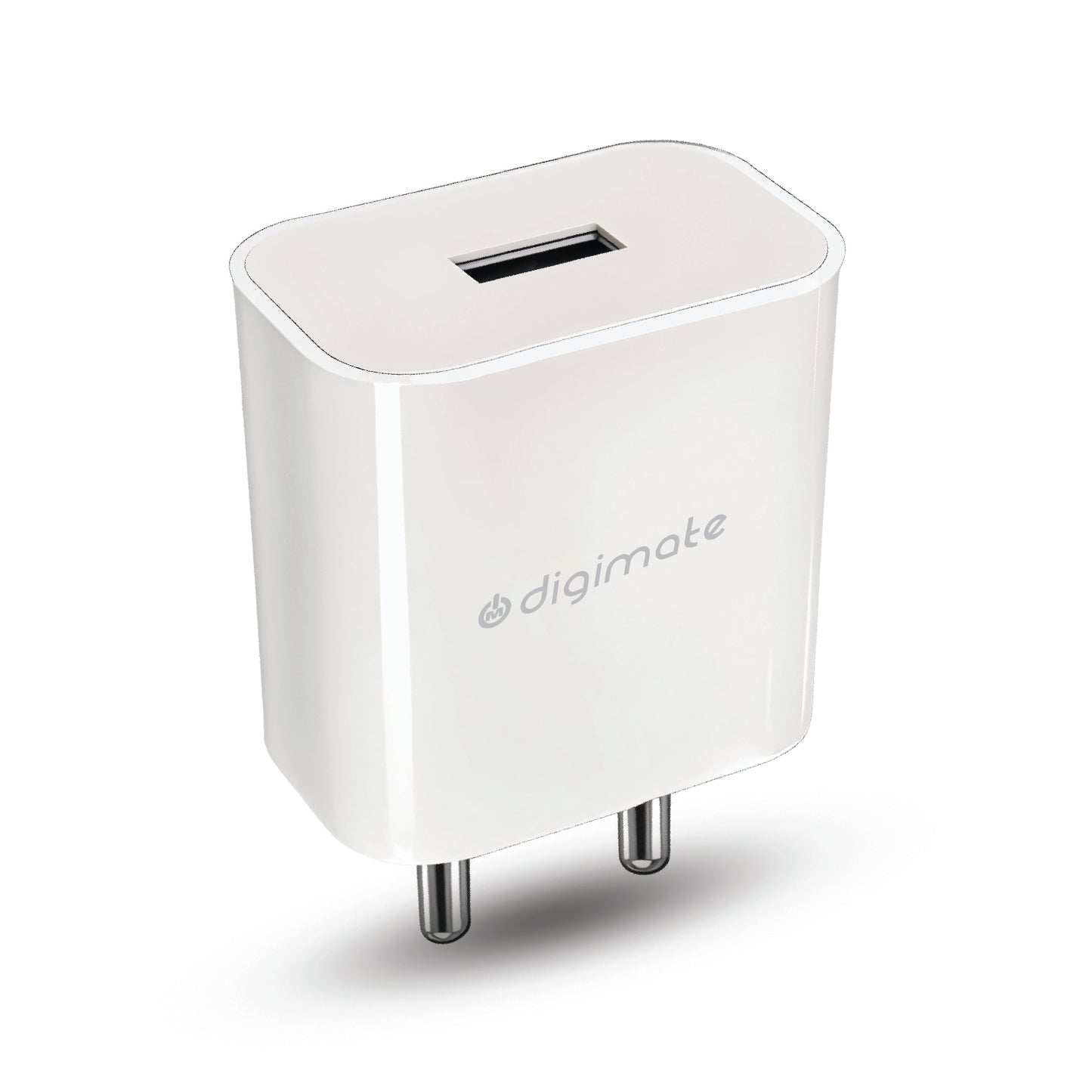 Digimate 15W Single USB Port Charger With Type-C Cable, Fast Charging Universal Compatibility (DG-ADP-1007)