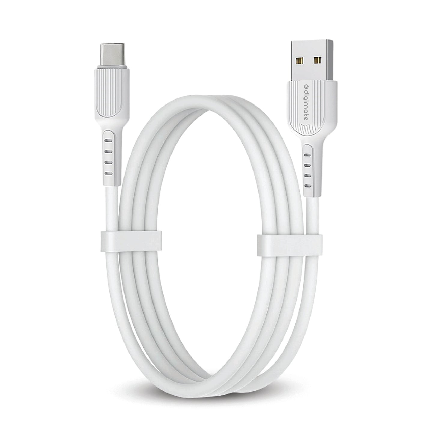 Digimate 15W Single USB Port Charger With Micro USB Cable (DG-ADP-1007, White)