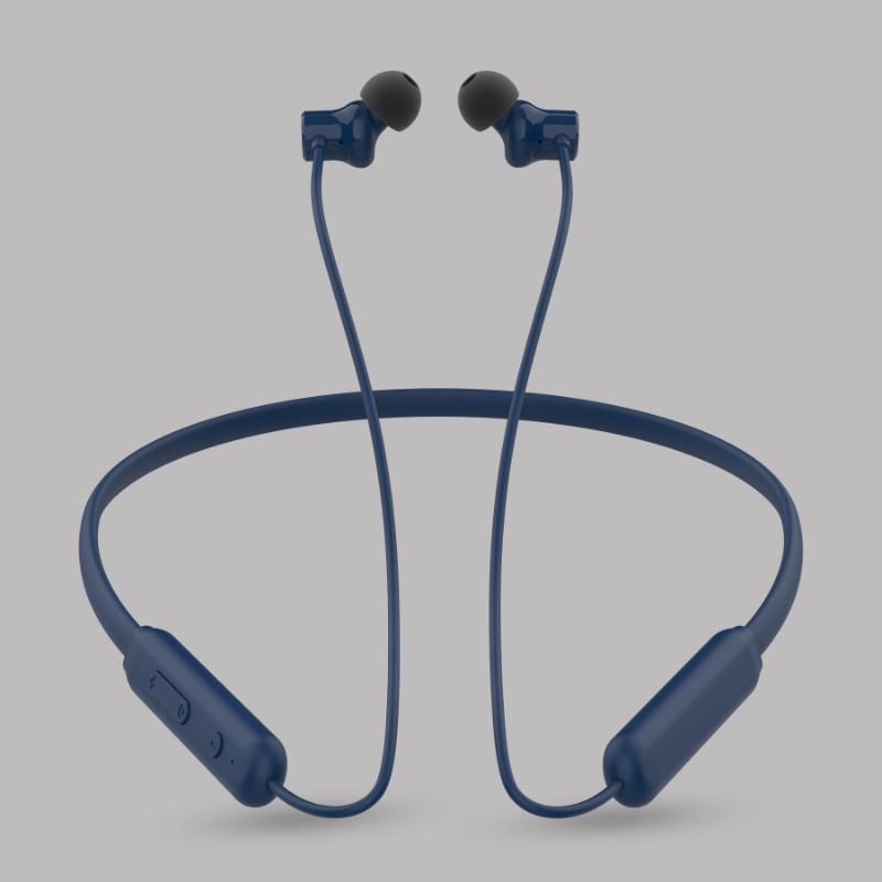 Digimate Gabbar 24Hours Playtime Wireless Bluetooth Neckband, Bluetooth 5.1, Fast Type-C Charging With Mic & Voice Assistant, IPX2 Waterproof (DG-NB-1011, Blue)