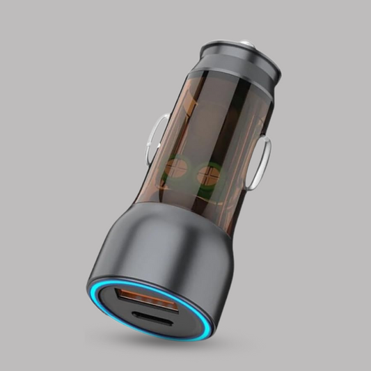 Digimate 145W SuperVooc Car Charger - Dual USB + PD Ports, Fast Charging (DG-CC-22)