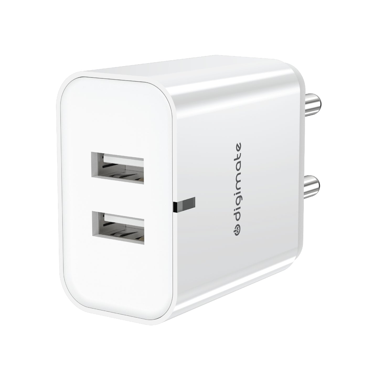 Digimate Dual USB Port 15W Wall Charger Adapter With Micro and Type C Cable
