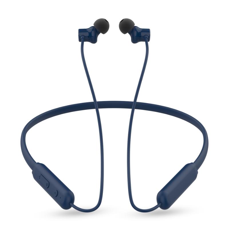 Digimate Gabbar 24Hours Playtime Wireless Bluetooth Neckband, Bluetooth 5.1, Fast Type-C Charging With Mic & Voice Assistant, IPX2 Waterproof (DG-NB-1011, Blue)