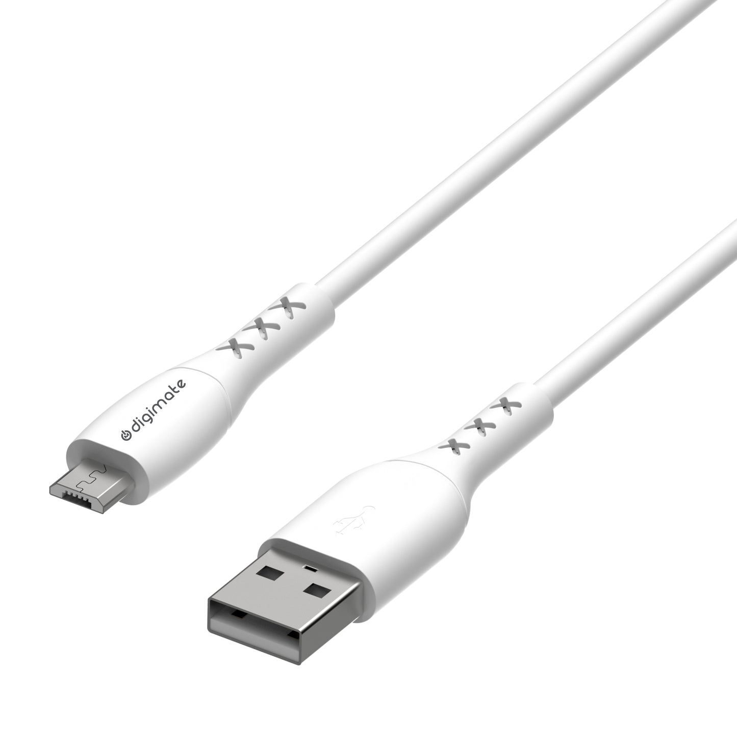 Digimate Dual USB Port 15W Wall Charger Adapter With Micro and Type C Cable