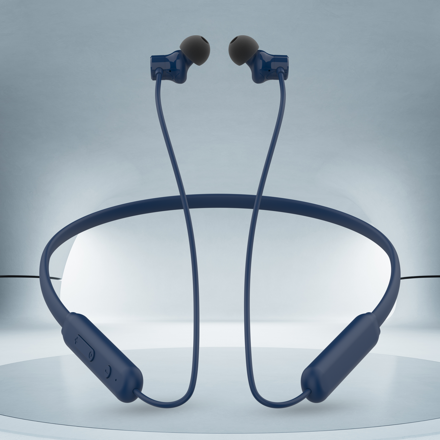 Digimate Gabbar 24Hours Playtime Wireless Bluetooth Neckband, Bluetooth 5.1, Fast Type-C Charging With Mic & Voice Assistant, IPX2 Waterproof (DG-NB-1011, Blue)