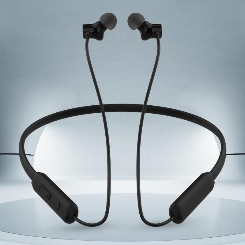 Digimate Gabbar 24Hours Playtime Wireless Bluetooth Neckband, Bluetooth 5.1, Fast Type-C Charging With Mic & Voice Assistant, IPX2 Waterproof (DG-NB-1011, Black)