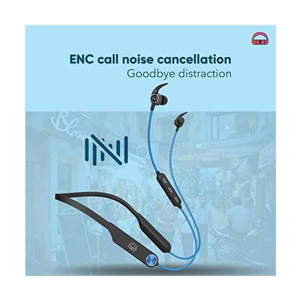 EKKO Unplug N06: Supreme ENC, 40ms Latency, Max BASS, Gaming Boost, Type-C, Siri & Google Assistant (Blue)