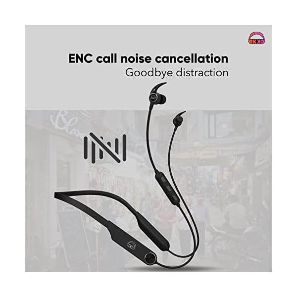 EKKO Unplug N06: Supreme ENC, 40ms Latency, Max BASS, Gaming Boost, Type-C, Siri & Google Assistant (Black)