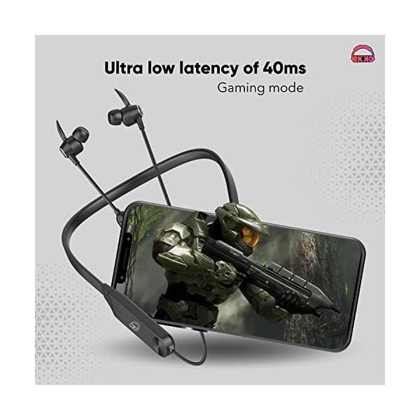 EKKO Unplug N06: Supreme ENC, 40ms Latency, Max BASS, Gaming Boost, Type-C, Siri & Google Assistant (Black)