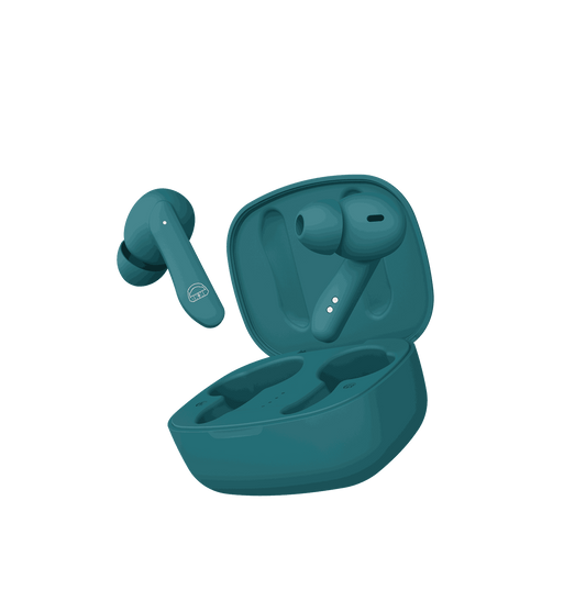 EKKO Earbeats T06: 10MM Driver, ENC Call Noise Cancellation, Touch Control, Massive Bass, IPX4 Water Resistancel TWS, Upto 60H Playtime, with Mic, Massive Bass, IPX4 Water Resistance (Green)