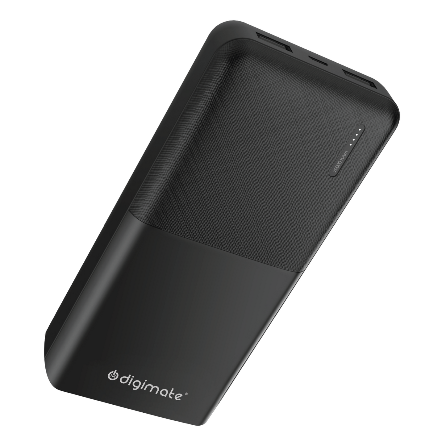 Digimate 20000mAh Power Bank, 10W Dual USB Fast Charging Quick Charge (DGPB-2002, Black)