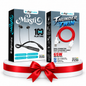 Digimate Masti Wireless Neckband with Thunder Twin 65W Fast Charging Cable | 100H Playtime | Bluetooth 5.0 | IPX5 | USB Type-C | Dual Connector Cable