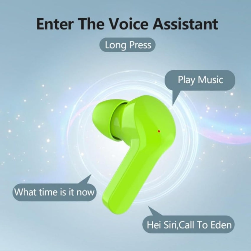 Digimate Transbud  Earbuds With Charging Case 6 Hours Play Time Bluetooth Version 5.3 With MIC (DG-EP02, White)