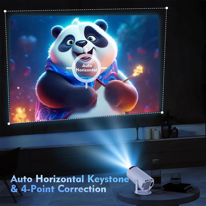 4K LED Projector with Android 11 | Smart Portable Home Theater, HD Video, Wi-Fi, Bluetooth, and Entertainment Streaming