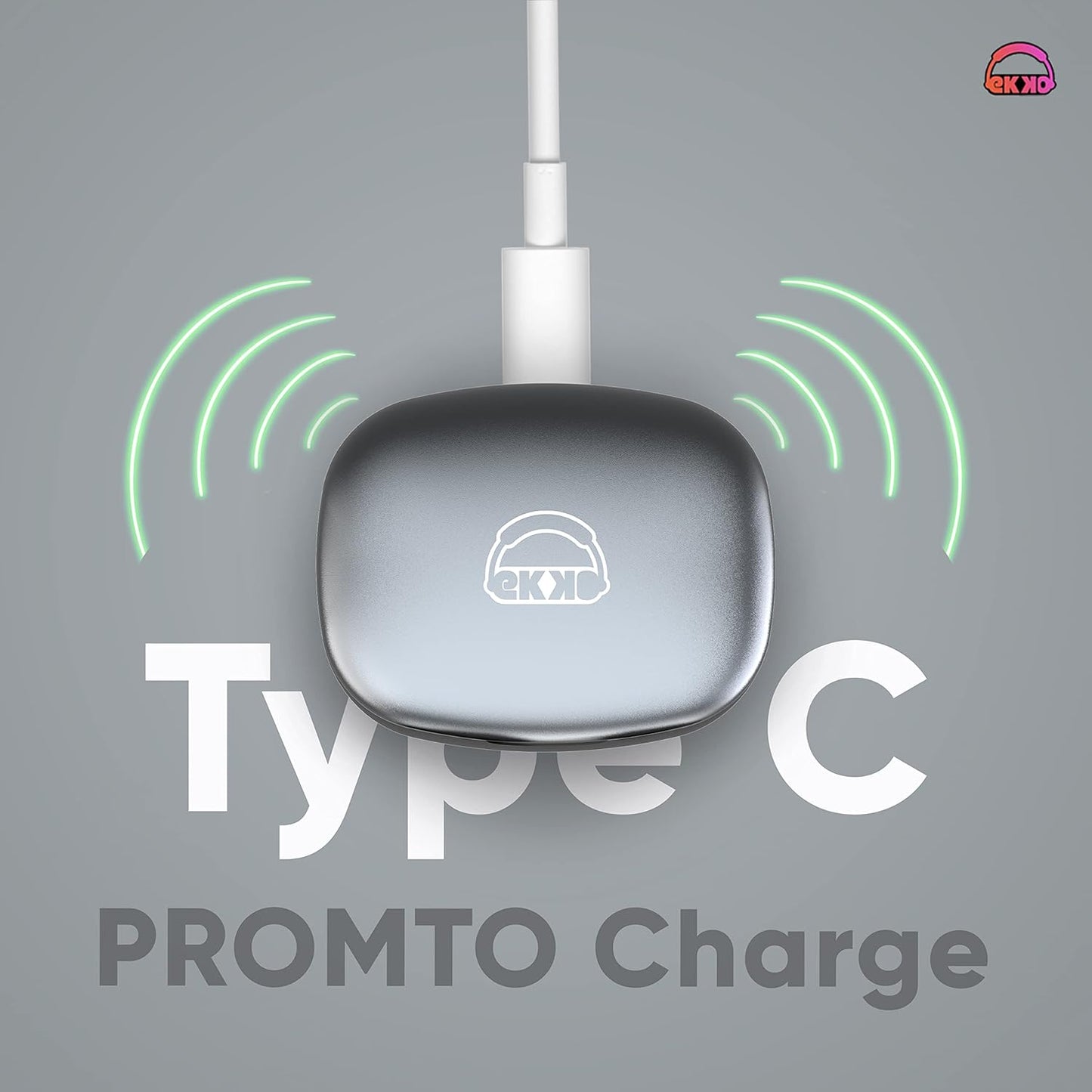 EKKO Earbeats T06: 10MM Driver, ENC Call Noise Cancellation, Touch Control, Massive Bass, IPX4 Water Resistancel TWS, Upto 60H Playtime, with Mic, Massive Bass, IPX4 Water Resistance (Black)