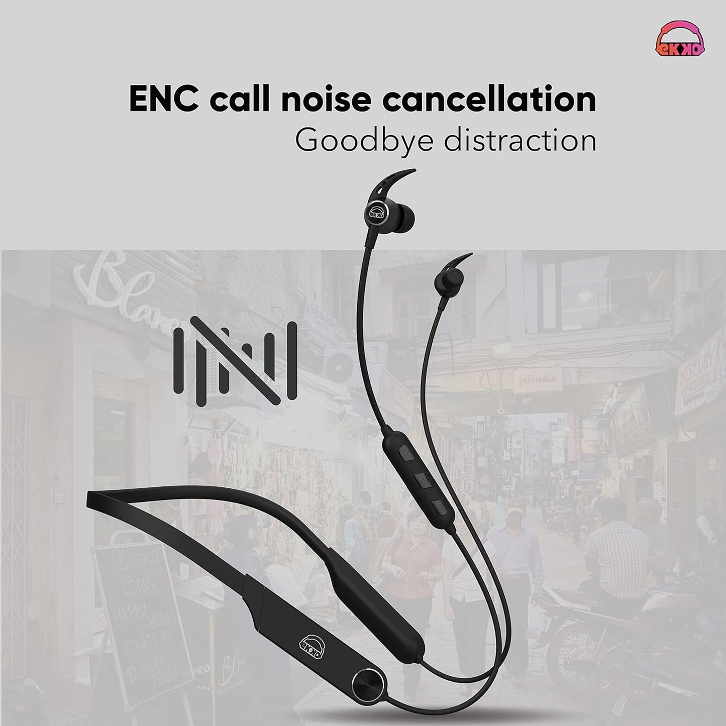 EKKO Unplug N06: 150-Hour Playback, Supreme ENC, 40ms Latency, Max BASS, Gaming Boost, Type-C, Siri & Google Assistant