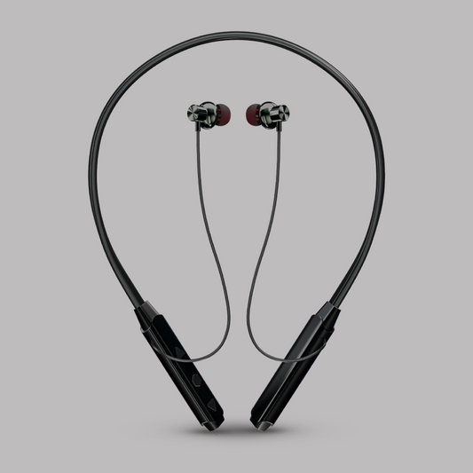 Digimate Aakraman, Type-C Fast Charging With Bluetooth 5.0 Wireless Neckband, Voice Assistant, High-Quality Mic, Multi-Device Pairing, 200-Hrs Standby, IPX4 Waterproof (DG-NB-1006, Black)