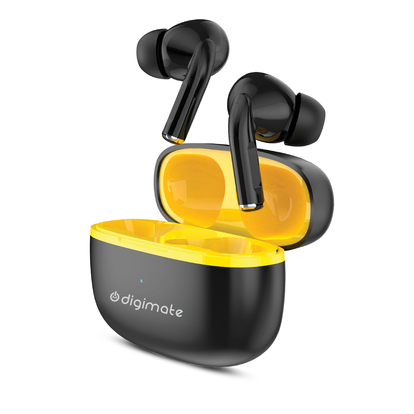 Digimate True Wireless Bluetooth Earbuds | 100H Playtime | Bluetooth 6.0 | 13mm Dynamic Driver | Type-C Fast Charging | Smart Touch Control | Deep Bass TWS Earbuds