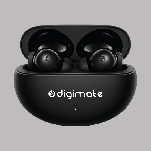 Digimate & True Wireless Bluetooth Earbuds | 100H Playtime | Bluetooth 5.3 | HD Dual Mic | Type-C Fast Charging | Smart Touch Control | Deep Bass TWS Earbuds (DG-EB-&-03)