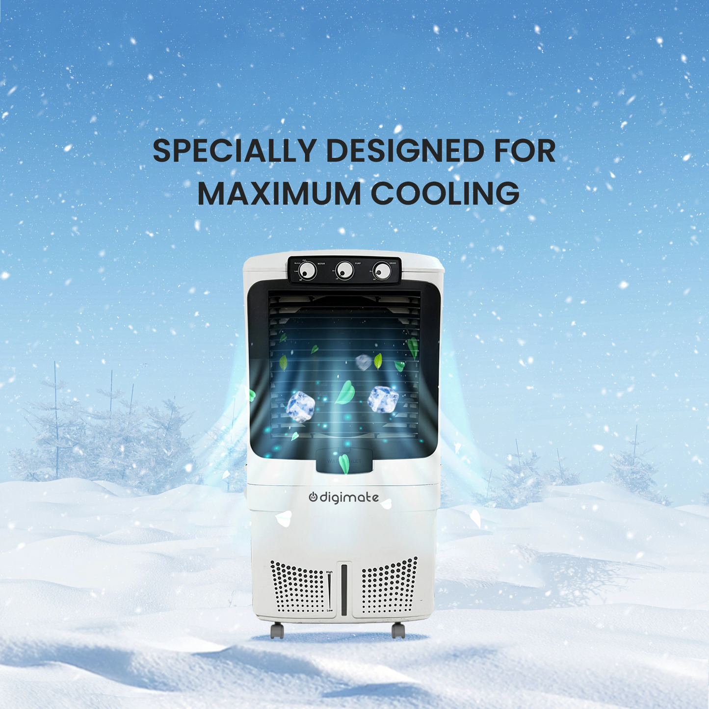 Aster 70L Air Cooler with Heavy-Duty Motor & Honeycomb Cooling (DG-MIDASTER-K701L)