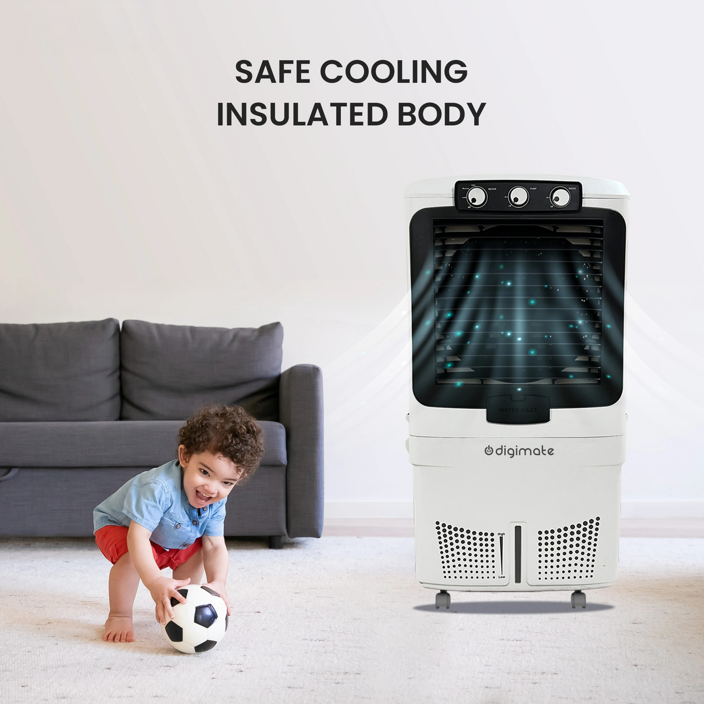 Aster 70L Air Cooler with Heavy-Duty Motor & Honeycomb Cooling (DG-MIDASTER-K701L)