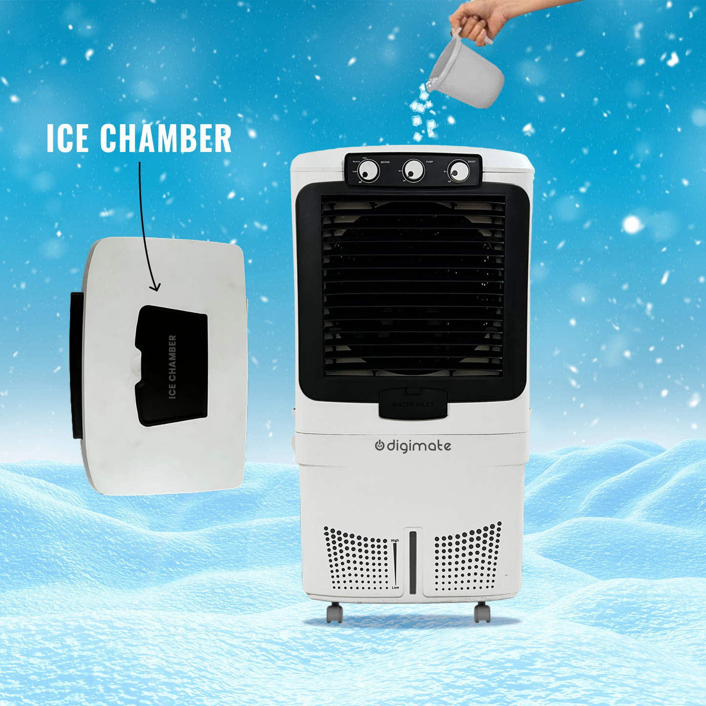 Aster 70L Air Cooler with Heavy-Duty Motor & Honeycomb Cooling (DG-MIDASTER-K701L)