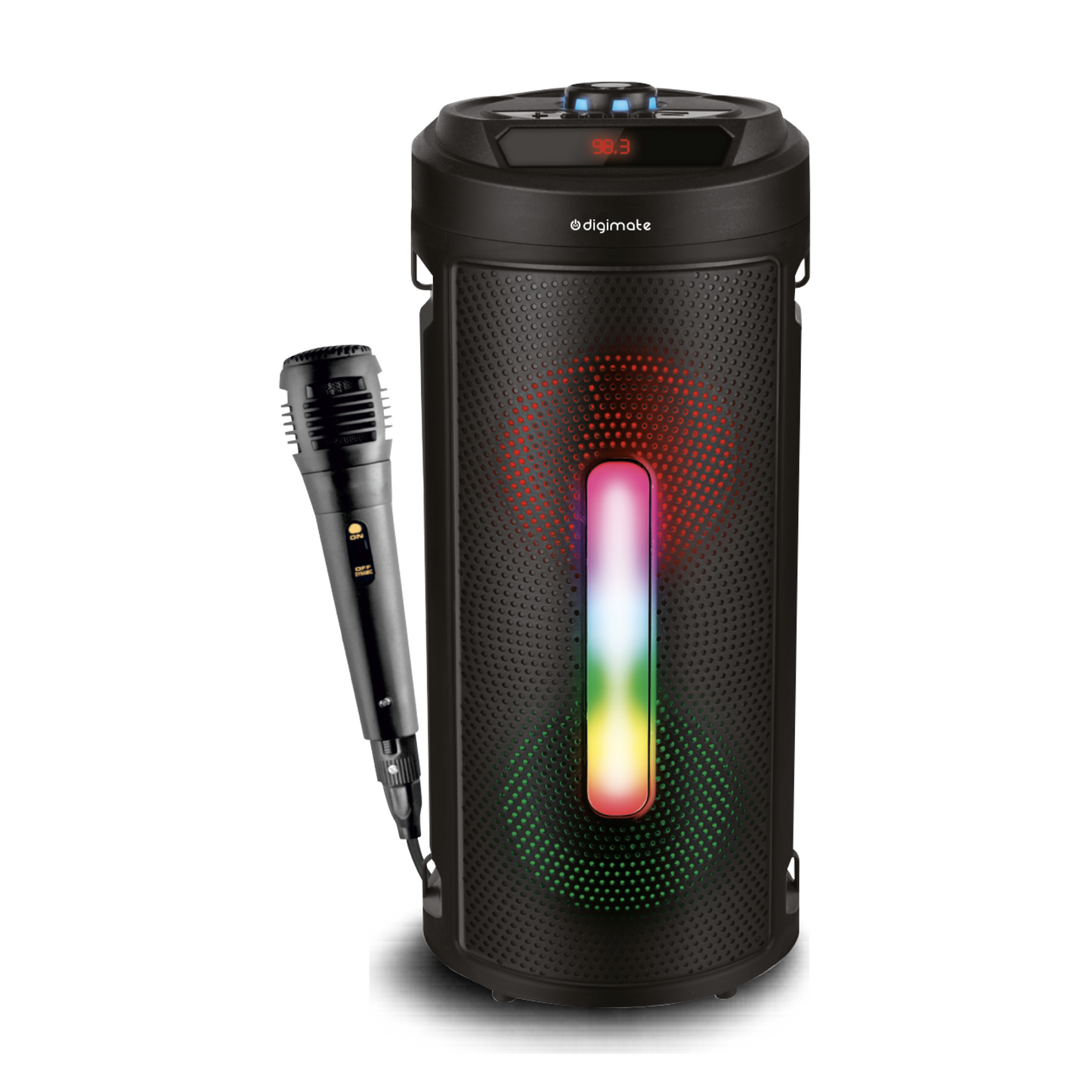 Independence Day Offer | Digimate BAZOOKI 40W Bluetooth Party Speaker with Mic, RGB Lights & 15H Playtime with DIGIMATE UMBRELLA FREE!