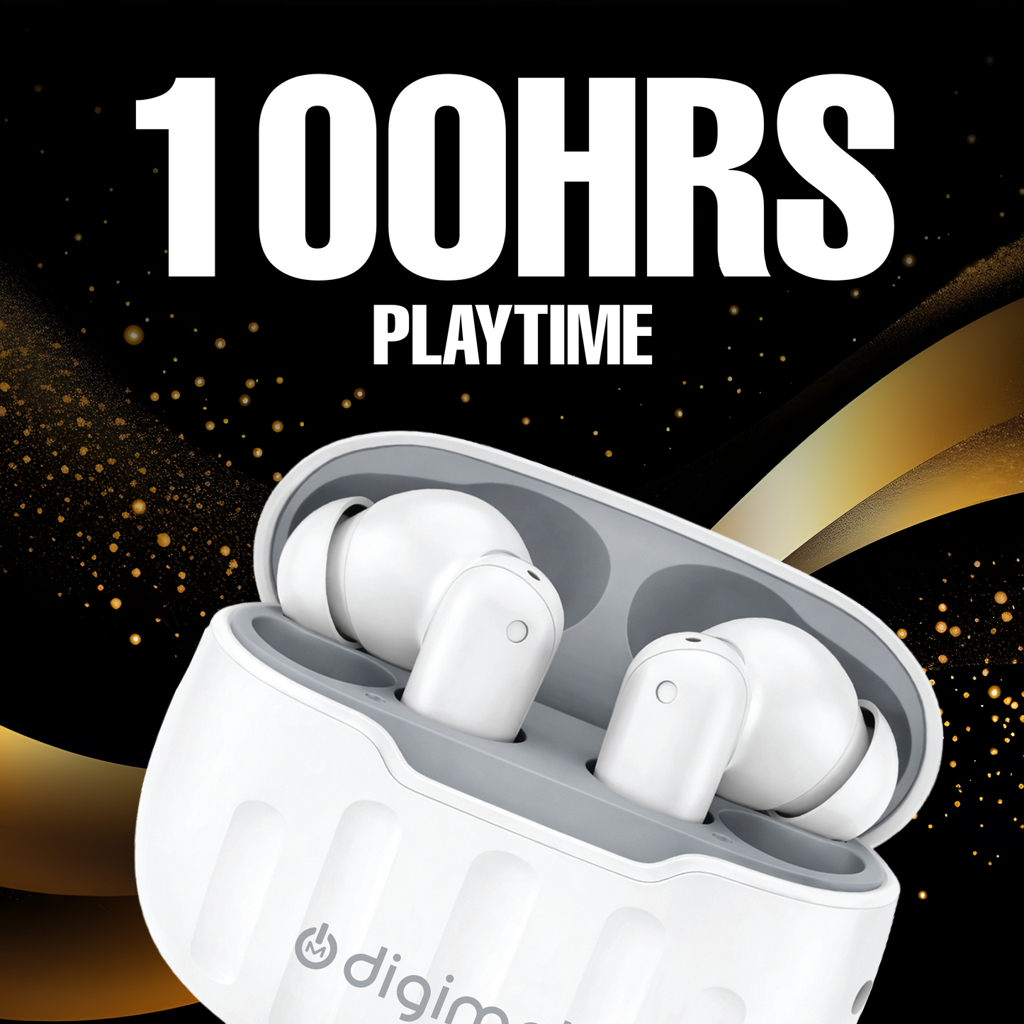 Digimate Ganesh Chaturthi  Special Offer Buy Budmax TWS Earbuds & Get Jackbeat Wired Earphones FREE | 100H Playtime | Bluetooth 5.0 | HD Dual Mic | IPX4 | Type-C Fast Charging