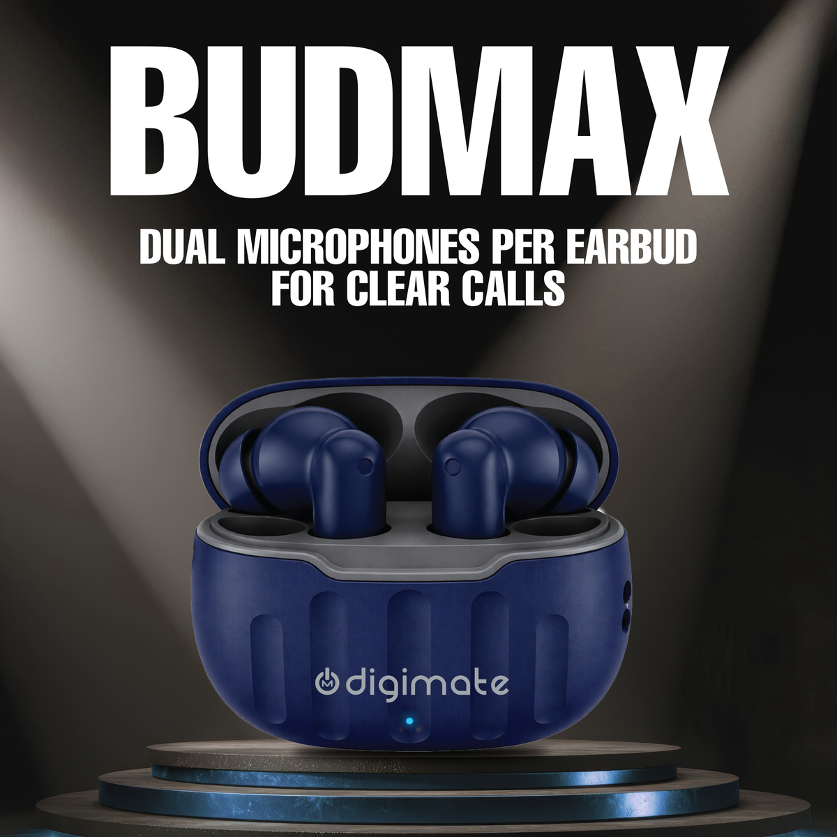 Digimate Ganesh Chaturthi  Special Offer Buy Budmax TWS Earbuds & Get Jackbeat Wired Earphones FREE | 100H Playtime | Bluetooth 5.0 | HD Dual Mic | IPX4 | Type-C Fast Charging