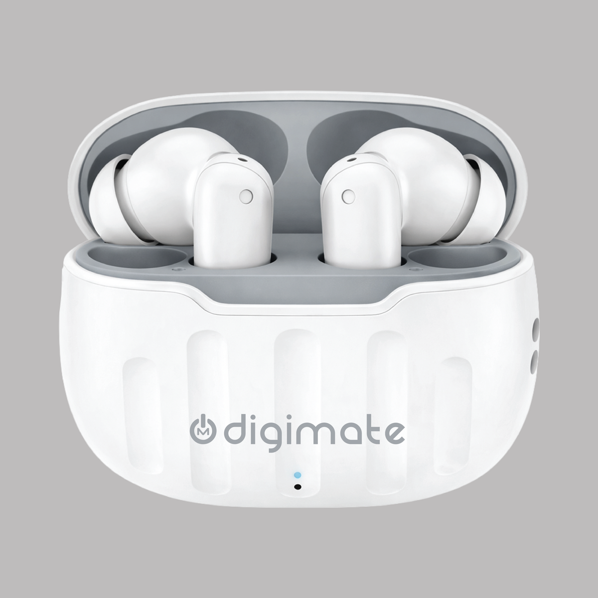 Digimate Budmax TWS Earbuds | Up to 100 Hours Playtime | Bluetooth 5.0 | Type-C Fast Charging | HD Dual Mic | IPX4 Water Resistant Wireless Earbuds (DG-EB-BUDMAX)