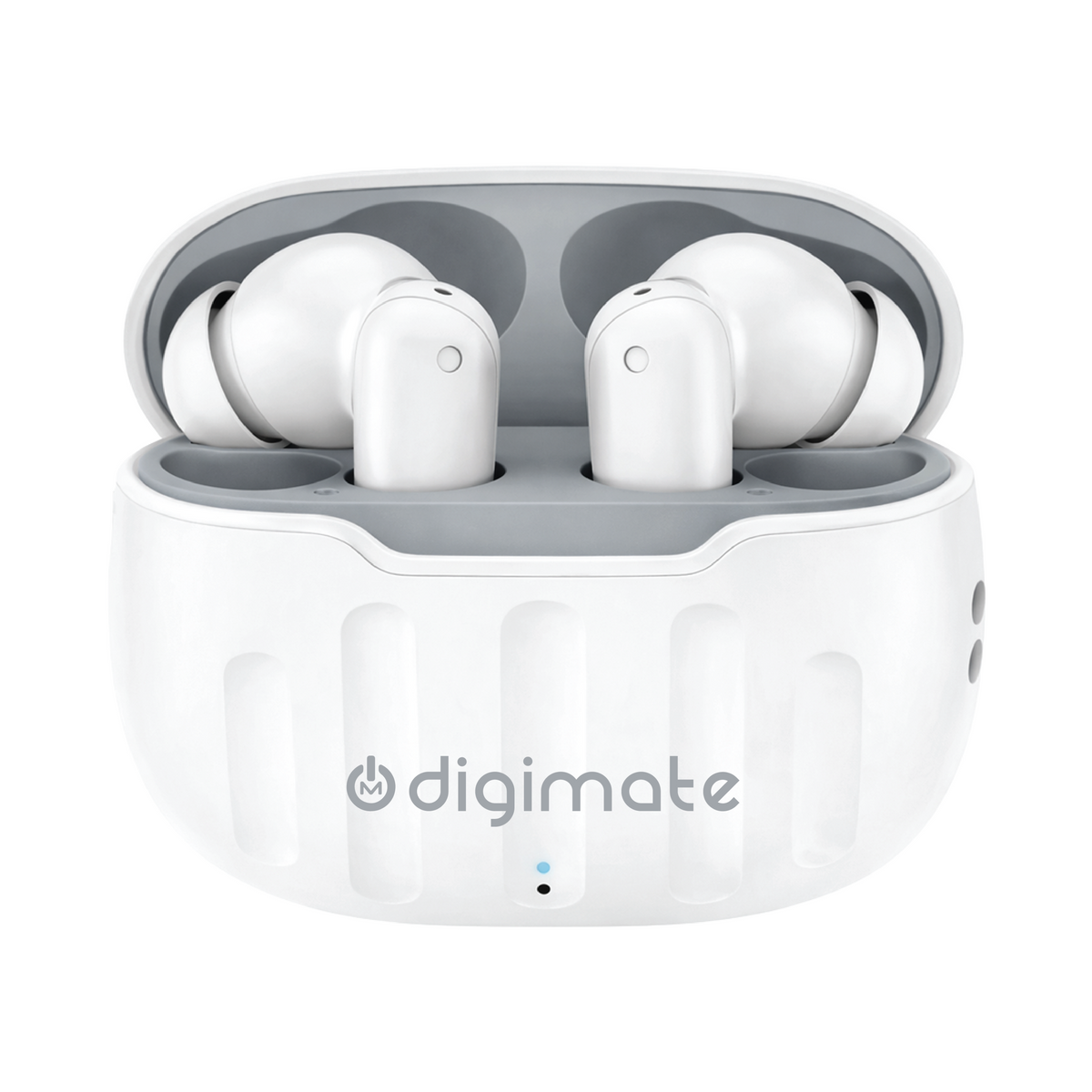Digimate Budmax TWS Earbuds | Up to 100 Hours Playtime | Bluetooth 5.0 | Type-C Fast Charging | HD Dual Mic | IPX4 Water Resistant Wireless Earbuds (DG-EB-BUDMAX)