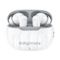 Digimate Budmax TWS Earbuds | Up to 100 Hours Playtime | Bluetooth 5.0 | Type-C Fast Charging | HD Dual Mic | IPX4 Water Resistant Wireless Earbuds (DG-EB-BUDMAX)