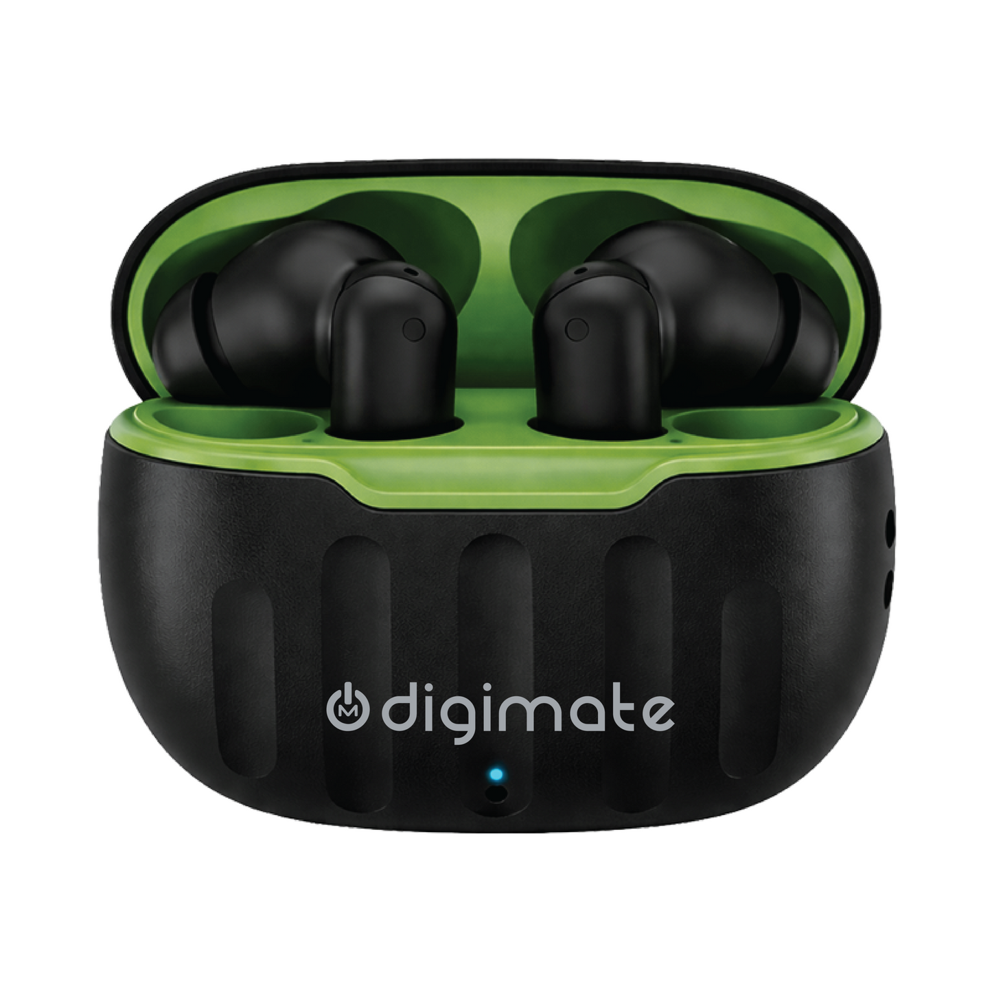 Digimate Budmax TWS Earbuds | Up to 100 Hours Playtime | Bluetooth 5.0 | Type-C Fast Charging | HD Dual Mic | IPX4 Water Resistant Wireless Earbuds (DG-EB-BUDMAX)