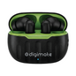 Digimate Budmax TWS Earbuds | Up to 100 Hours Playtime | Bluetooth 5.0 | Type-C Fast Charging | HD Dual Mic | IPX4 Water Resistant Wireless Earbuds (DG-EB-BUDMAX)